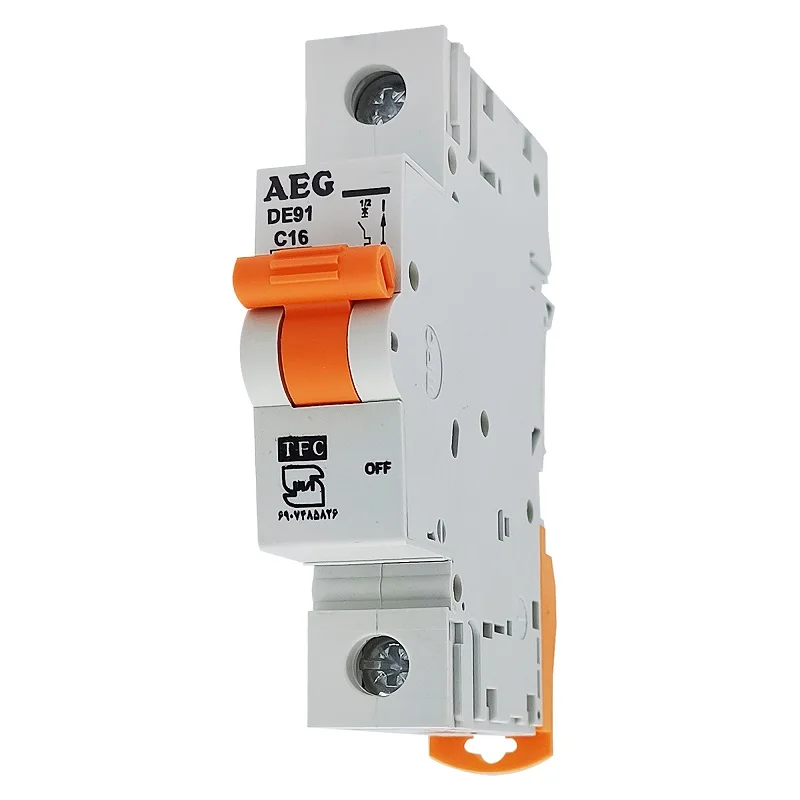 فیوز مینیاتوری تک فاز AEG مدل 16 آمپر کد C16