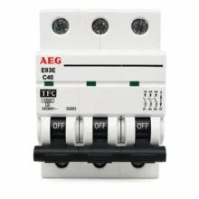 فیوز مینیاتوری سه فاز 40 آمپر AEG مدل C40