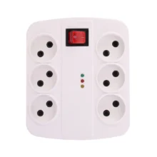 محافظ 6 خانه صوتی و تصویری جهان الکتریک با کابل 3.8 متر