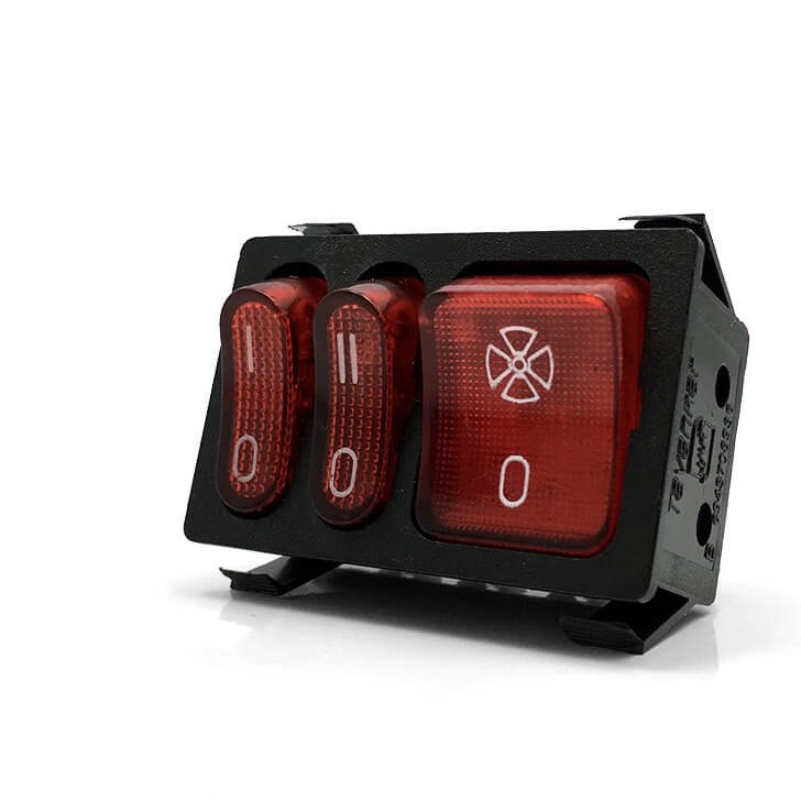 کلید راکر سه پل فن دار